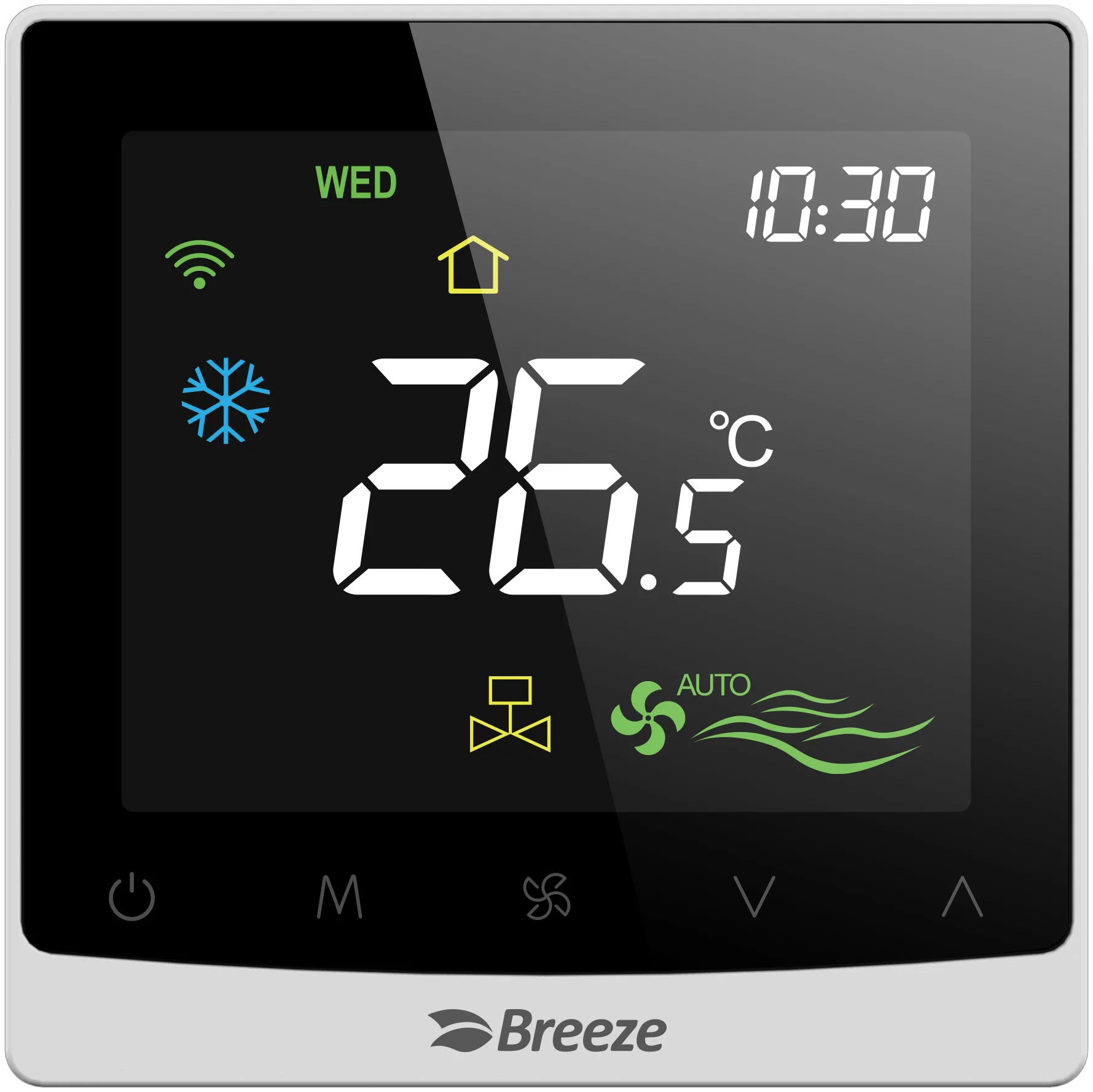 2025 Tuya Wifi Fan Thermostat Smart in Room Rs485 Modbus Program Thermostat Ac Control