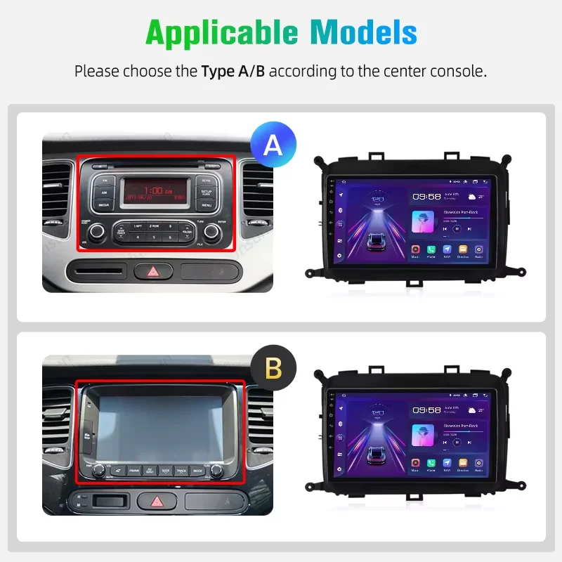 Junsun Android13 Qualcomm 8 Core Wireless CarPlay for Apple Android car Car Radio For Kia Carens 2013-2018 Car Radio GPS FM RDS