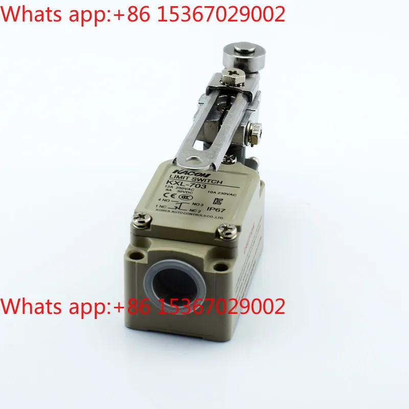 Waterproof stroke switch Kaikun KXL-703 adjustable pulley handle type IP67 aluminum alloy housing