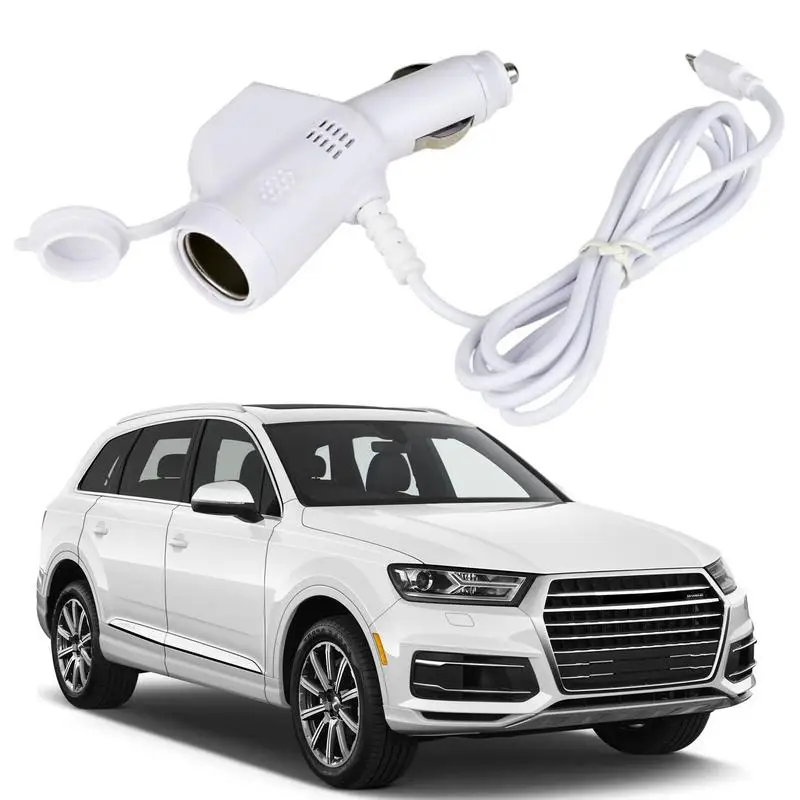 

Car Charger Cable Charging Cable Car Phone Charger Automobile Lighter Practical Charging Cable Space Saving Car Charger Cord For