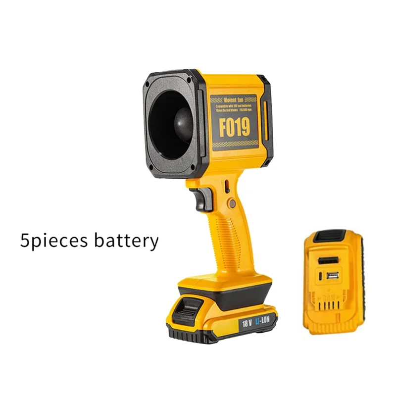 ABLL-Violent Turbo Fan Ручной мощный уличный фен Автомобильный сверхбольшой уличный фен 5 аккумуляторных блоков