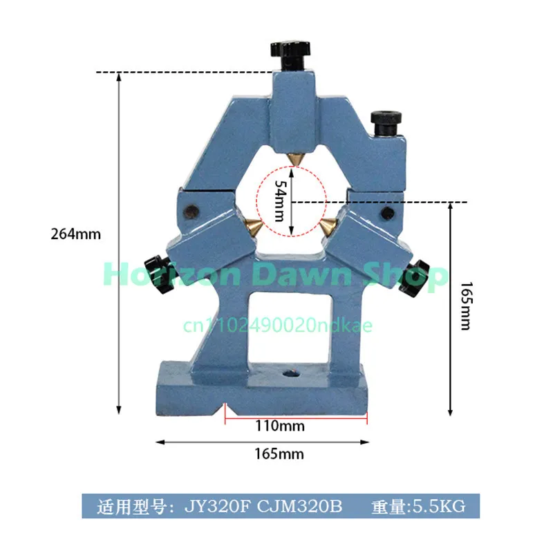 Lathe Steady Rest & Follower Rest for Home Use, JY320F/JY250G/JY210V Lathe Accessories, Precision Center Rest for Metalworking