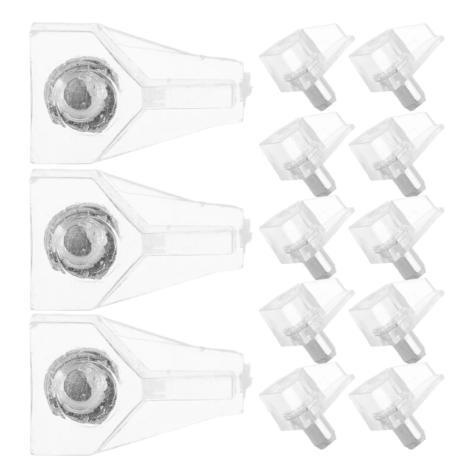 

500pcs Layer Board Supports Clear Plastic Shelf Pegs for Kitchen Cabinets Durable Easy Installation Bookcase Wardrobe