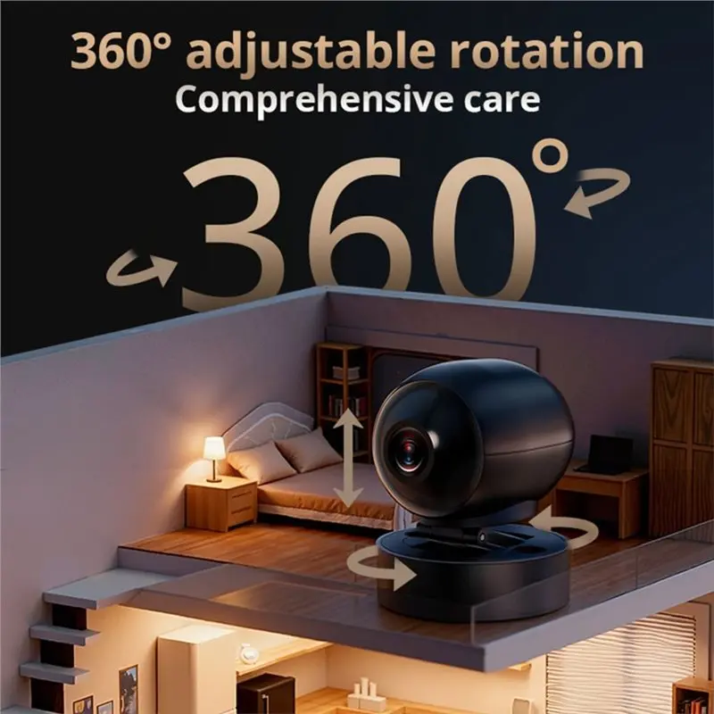 [NEW A09R!】 Indoor Surveillance Camera 1080P Wireless Security Camera Home Wifi Bluetooth Infrared Night Vision Real Time View