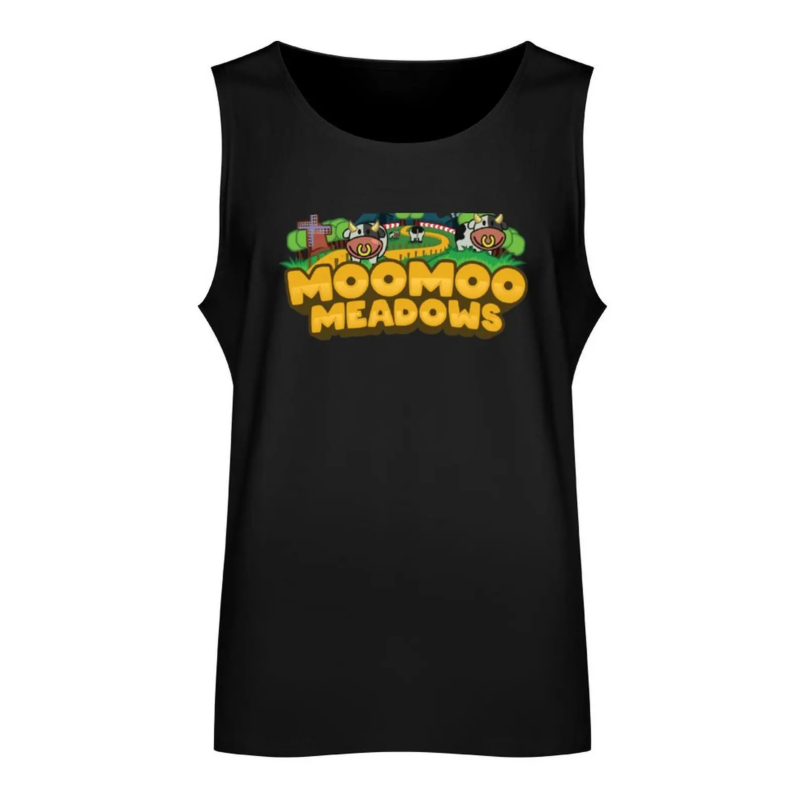 Moo Moo Meadows Tank Top sleeveless shirts T-shirts men sleeveless gym shirts male