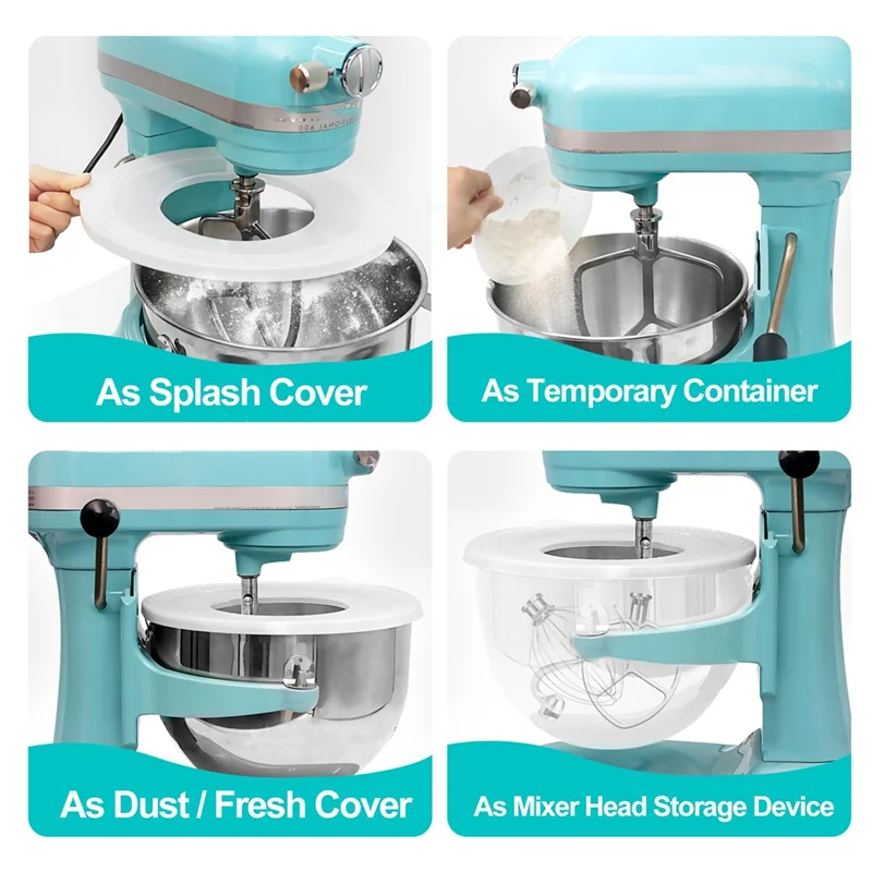 

FSLH 6QT Stainless Steel Mixer Bowl With Bowl Lid Covers & Beater Paddle Attachment Replacement For Kitchenaid Stand Mixer