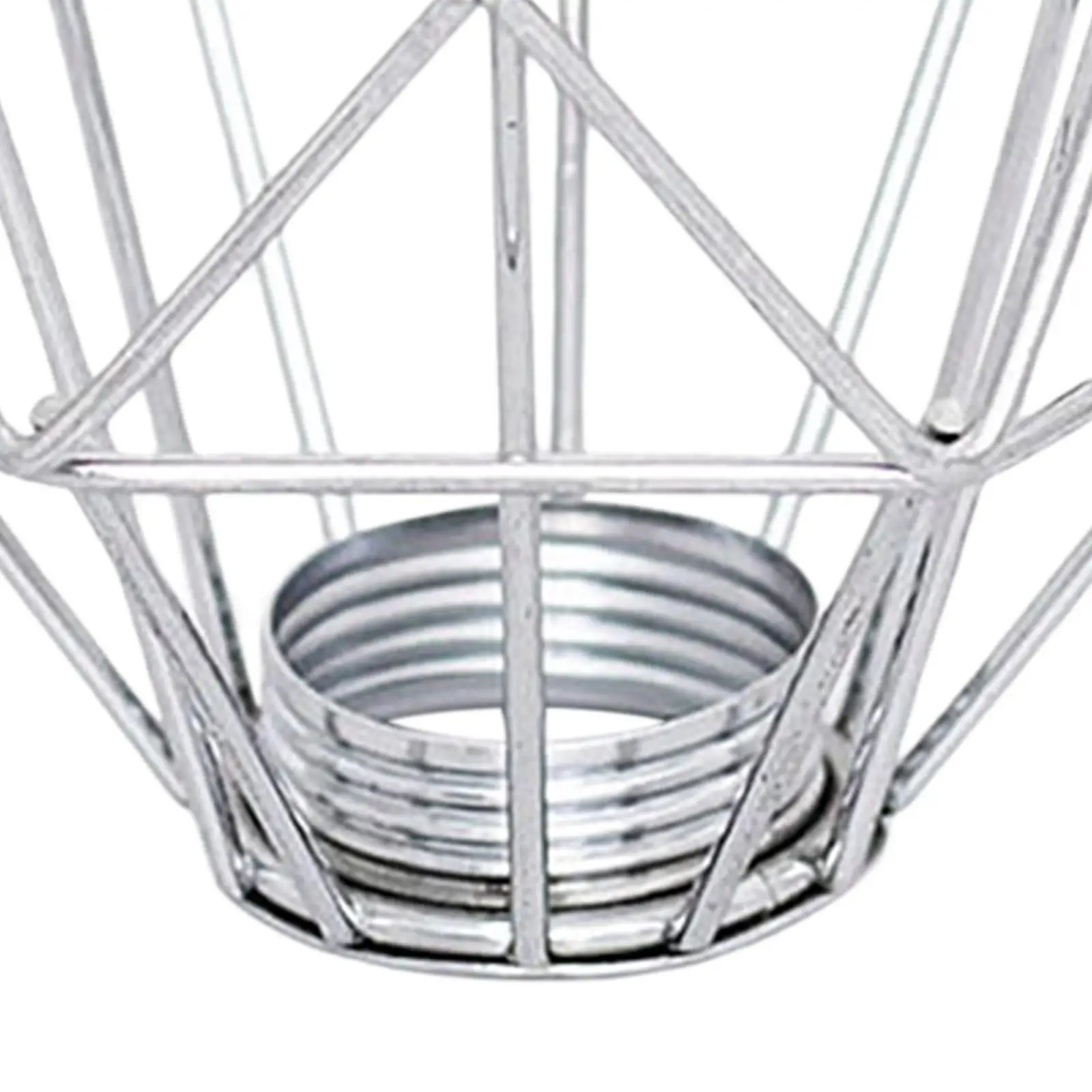 Lampshade Metal Lights Cage Lantern Lampshade Wrought Iron Easy to Install Bulb Cage for Cafe Bedroom Farmhouse Home Decor