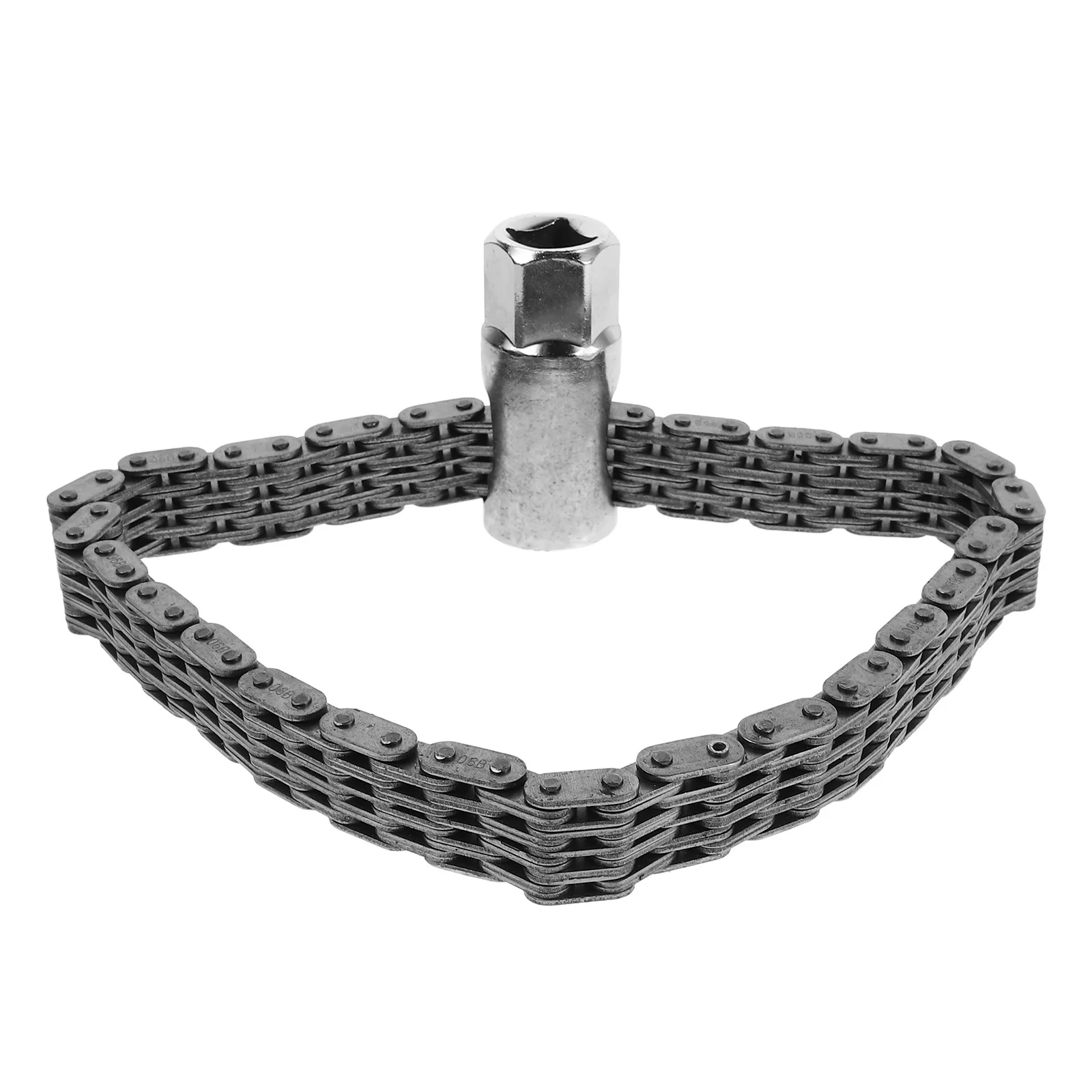 

52-Section Oil Filter Chain Wrench Heavy Duty Automotive Tool for Removal Universal Fit Compact Design Fittings