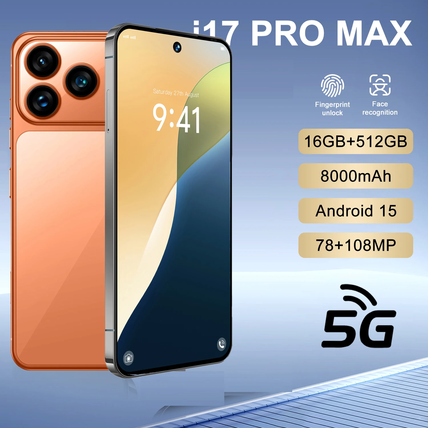 

Hot 2026 New Pad i17 Pro max Tablet PC 7.3 inch HD 4K Android 14 22GB+2TB 8000mAh Battery 4G 5G Dual Sim Card WiFi GPS Google