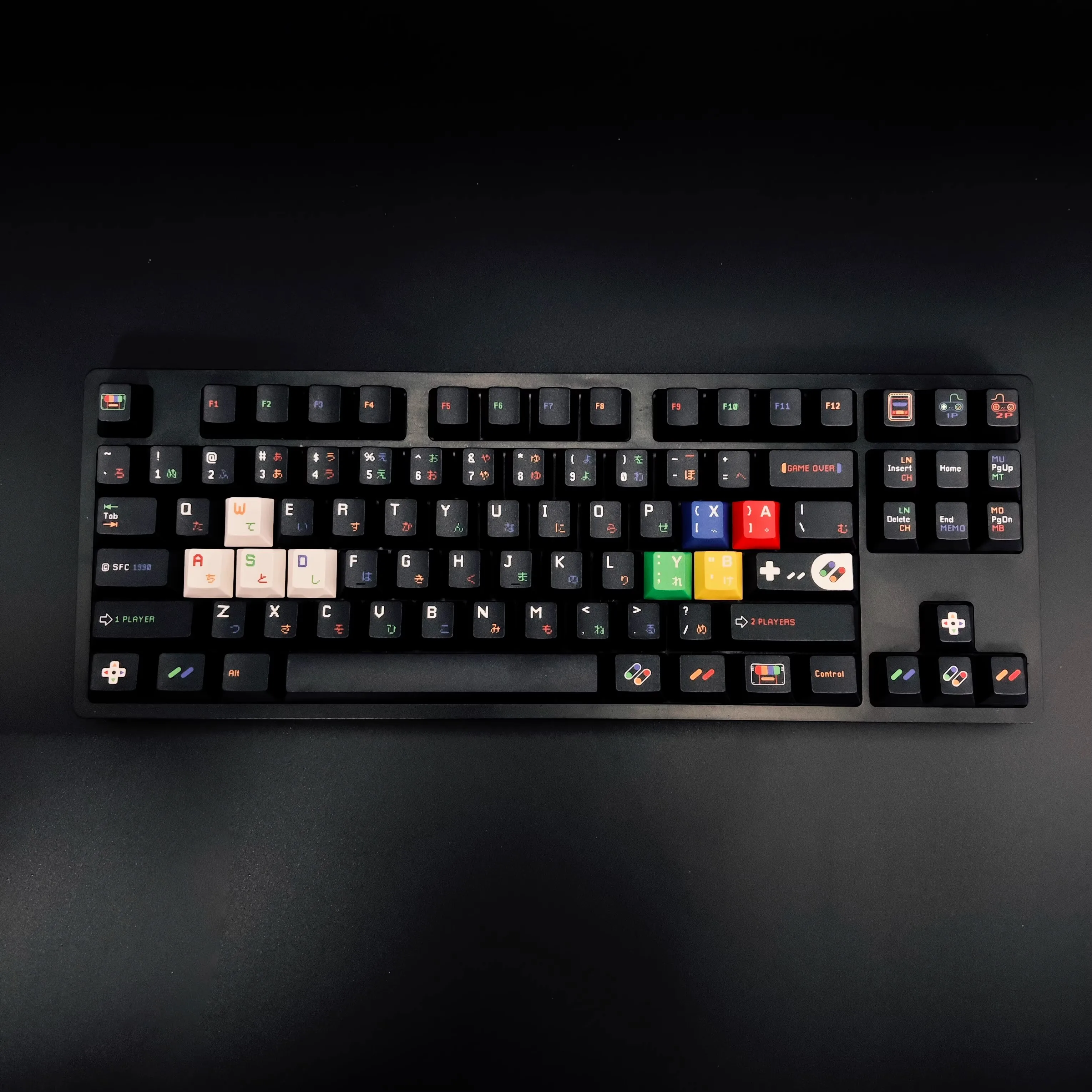 

142 Keys Retro SFC White Keycaps Cherry Profile PBT SUB-DYE Custom Keycap For MX Switch DIY ISO keys Mechanical Keyboard Caps