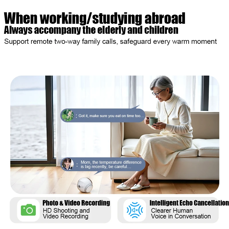 2025Famue التلقائي شحن كاميرا روبوت HD 5G WIFI IP كاميرا الحيوانات الأليفة المحمول تتبع للرؤية الليلية CCTV عرض عن بعد TUYA APP كاميرا #5