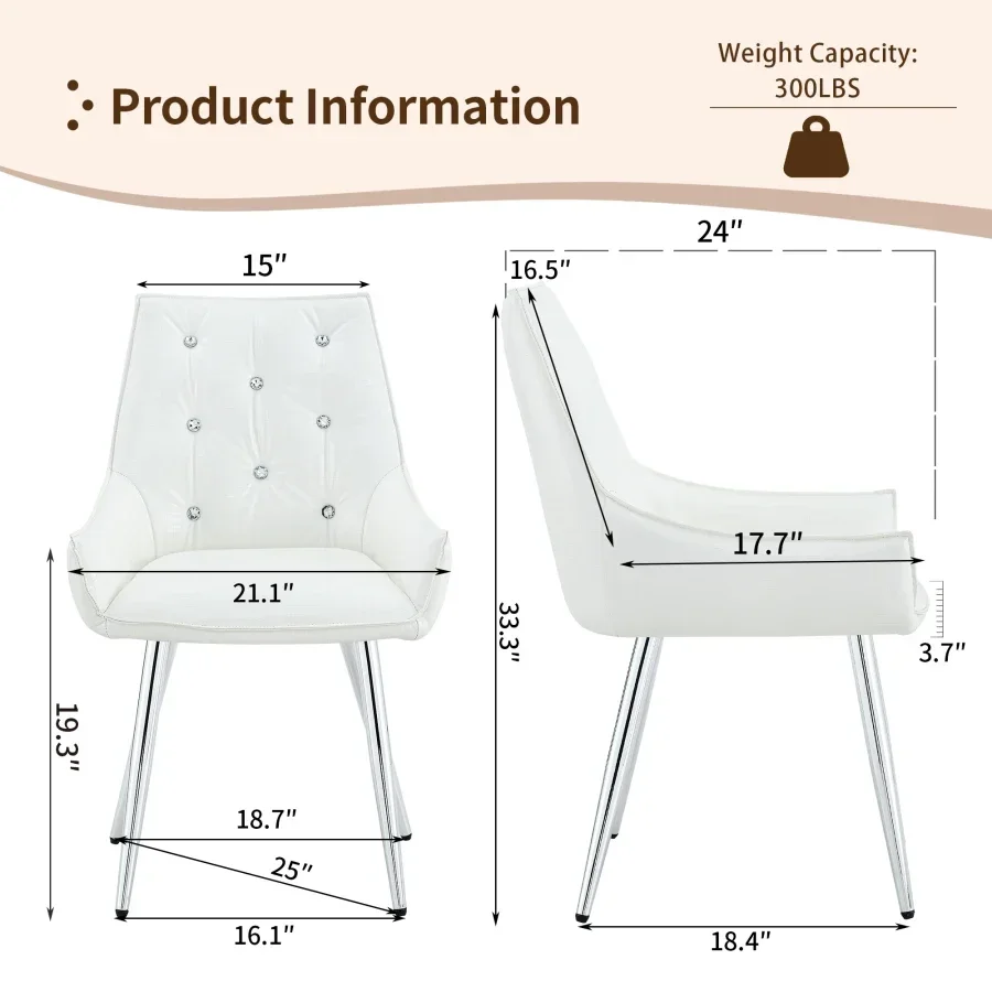 Crocodile Pattern Premium PU Leather Accent Chair, Diamond Decor Backrest, Chrome Silver Metal Legs and High-Resilience Sponge