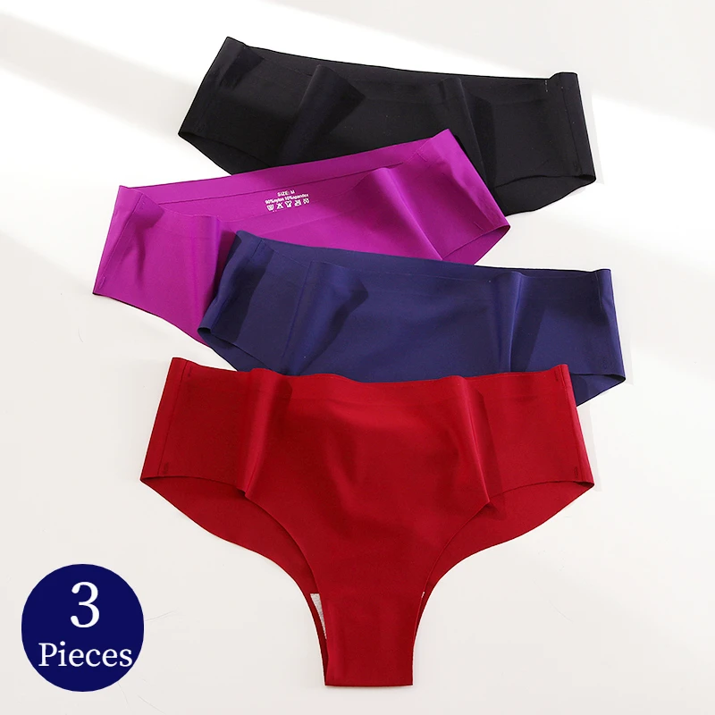 TrowBridge 3PCS/Set Women's Panties Seamless Comfortable Underwear Sexy Lingerie Soft Breathable Briefs Fashion Sport Underpants