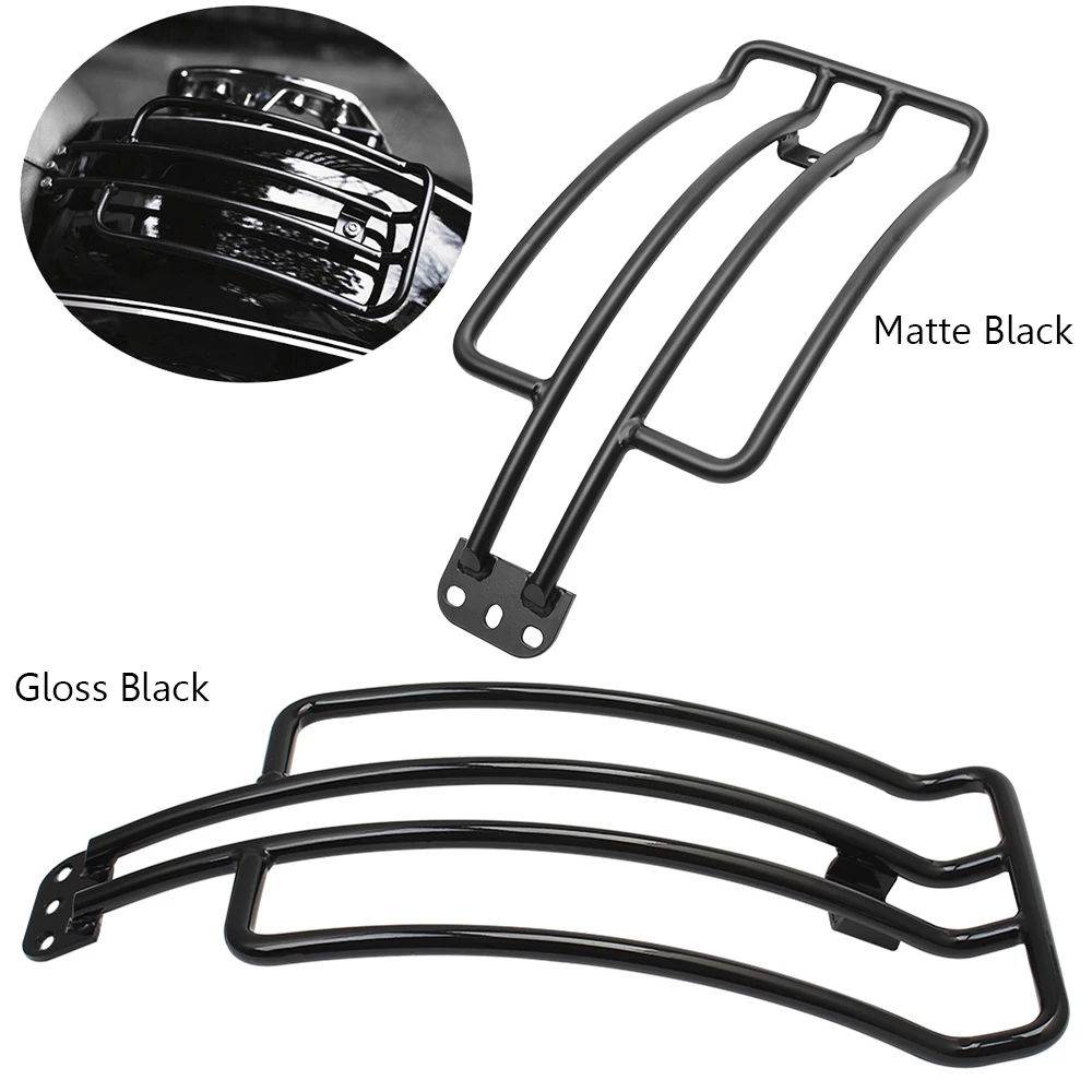 Motorcycle Matte Black & Gloss Black Rear Solo Seat Luggage Rack Support Shelf For BMW R18 2020 2021 2022 2023
