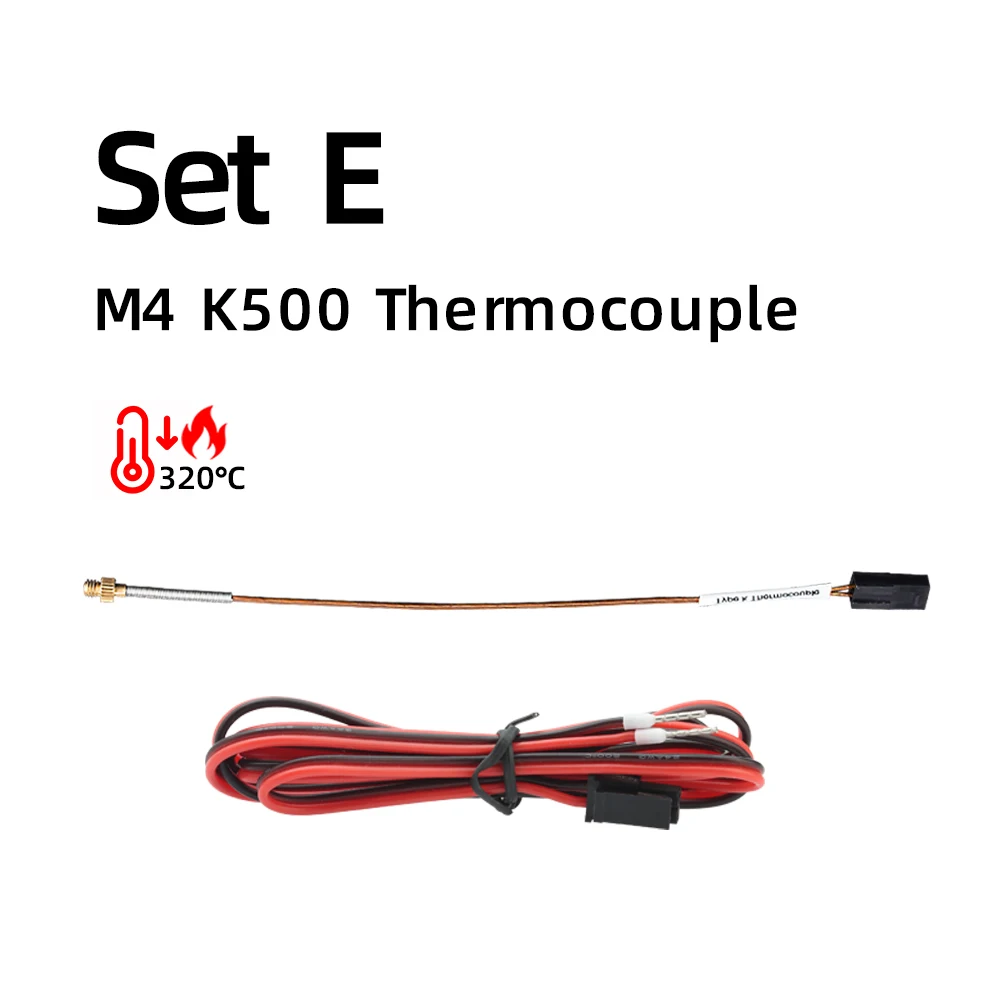 BLV ® Zestaw ceramicznego grzałka do Rapido V2, blok grzewczy K500, termopara M4 104GT-2 100K 3950 PT1000 do Rapido V2.0 HOTEND — zdjęcie produktu 4