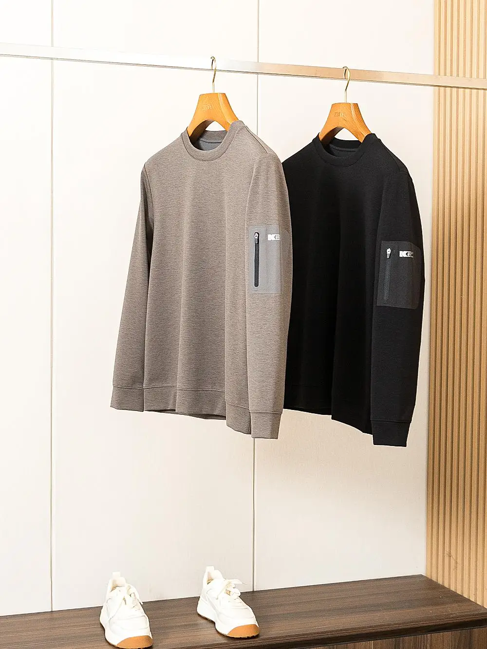 

Warm Casual round Ne Men's Sweatirt Outdoor Thermal Base irt Youth Trendy Long Sve Antibacterial Color