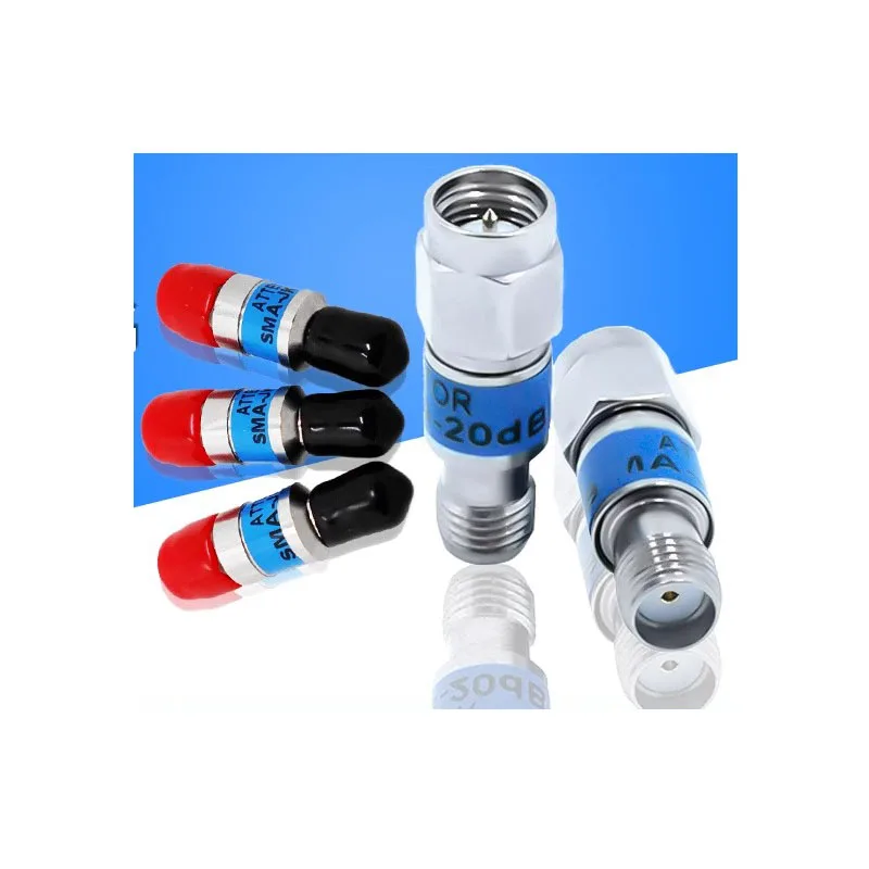 SMA RF attenuator 2W DC 6/18GHz SMA Male to Female RF Coaxial Fixed Attenuator 1/2/3/5/6/10/15/20/30dB SMA Connector
