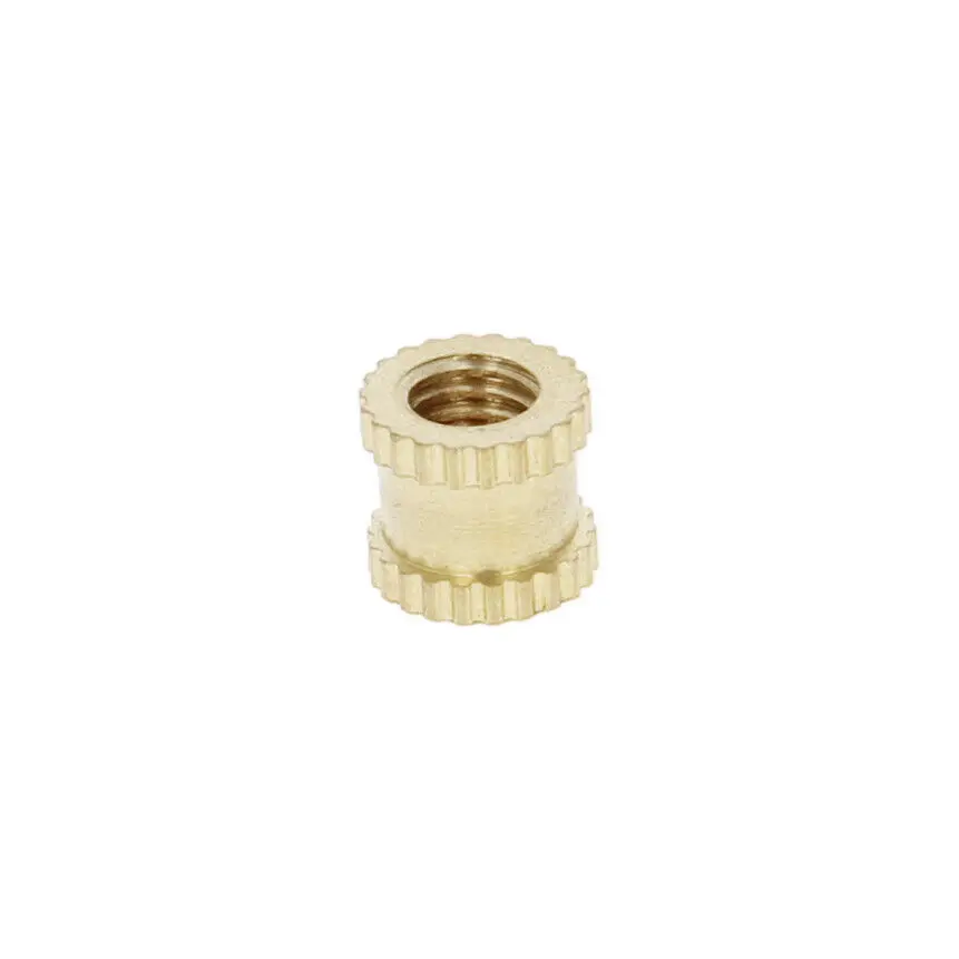 200Pcs M2-M6 Brass Knurled Nuts Threaded Round Insert Embedded Nuts(3.2-8mm OD)