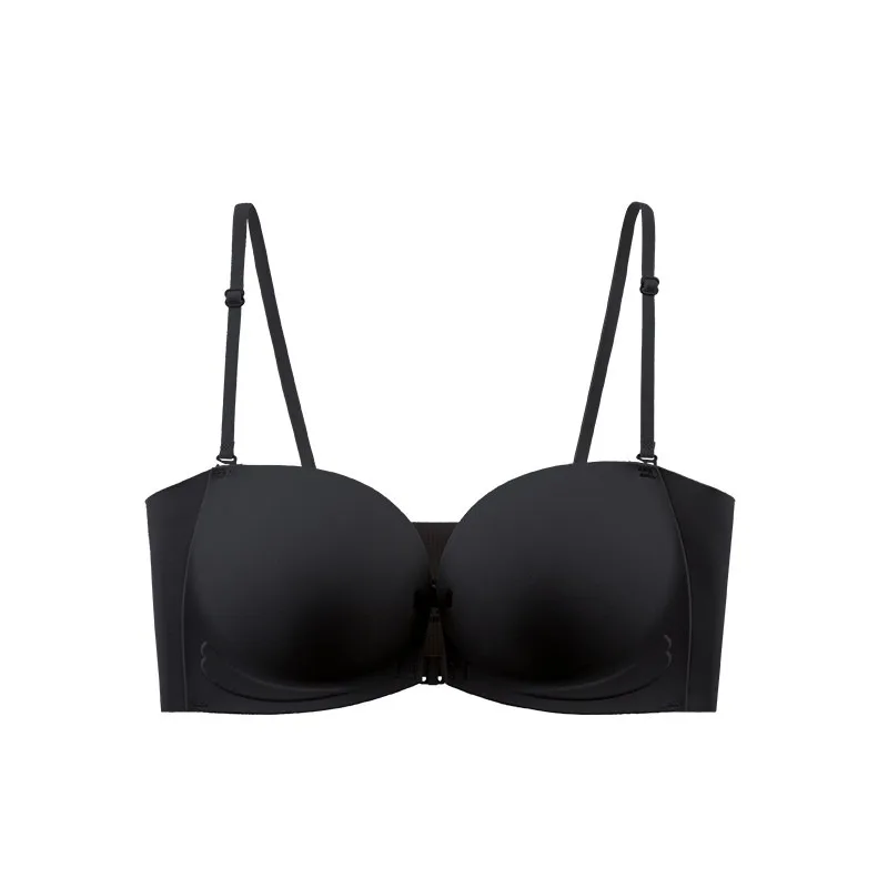 

Strapless Buttonless Bra Seamless Smooth No Underwire Anti-Slip Stay Up Invisible Push Up for Small Chest Comfort underwear S-XL