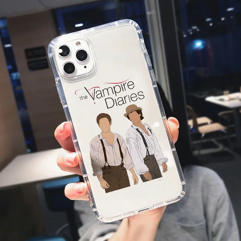 The Vampire Diaries Phone Case for IPhone 15 13 12 11 Pro Max X XR XS MAX 7 8 14 Plus SE2 Fashion Soft Silicone Shockproof Cover