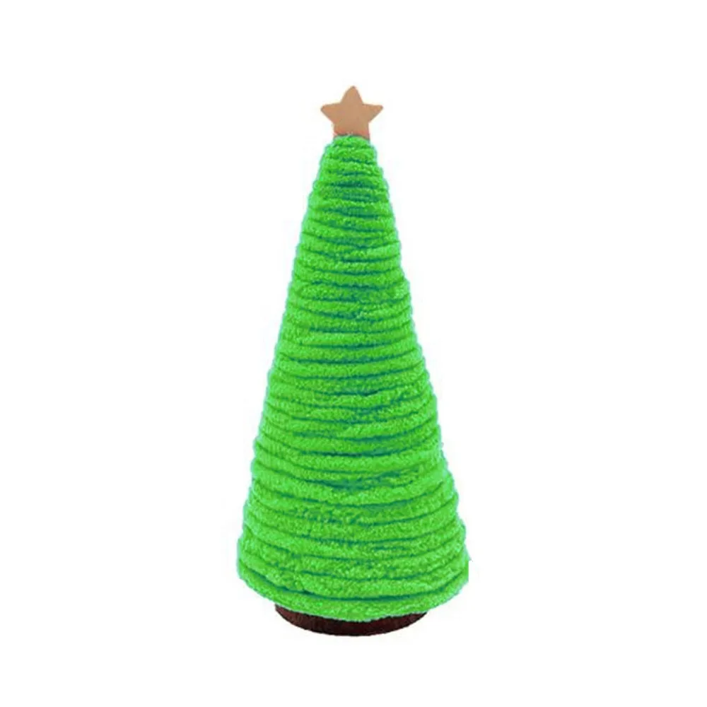 

12/21cm Crochet Mini Christmas Tree Ornaments Handmade Finished Product Artificial Christmas Trees Colorful