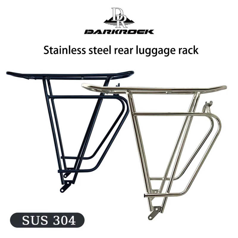 Gepäckträger für 26'-29'-Zoll-Tourenfahrräder, Langstrecken-Fahrrad-Gepäckträger, Trekking-Fahrrad-Gepäckträger aus Edelstahl