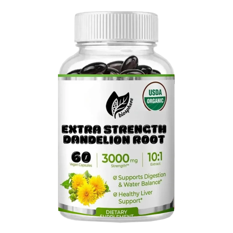 

Органический экстракт корня одуванчика 10:1, прочность 3000 миллиграмм, 60 капсул, концентрированный 10-кратный экстракт, 100% вегетарианский