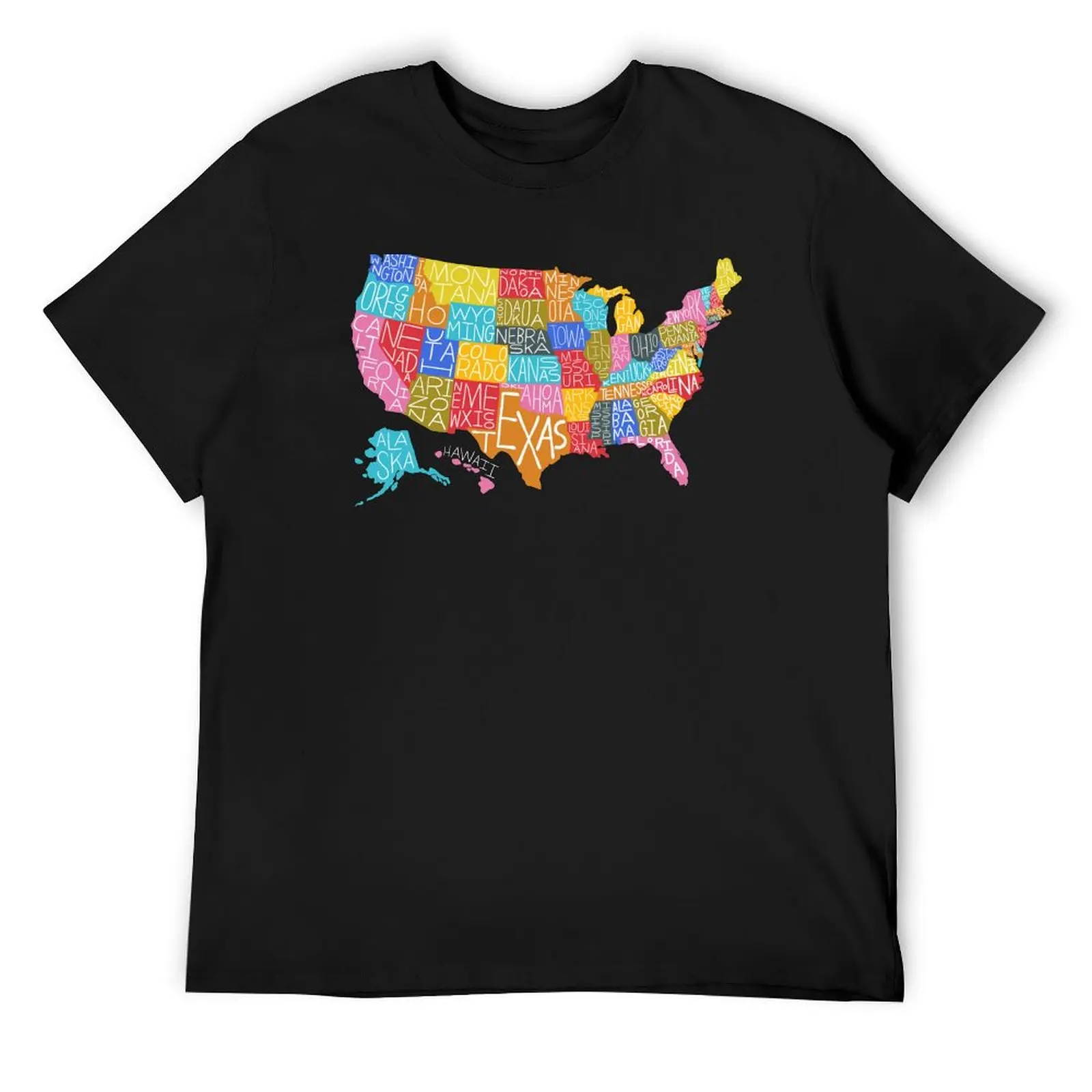 

United States Map T-Shirt blanks for a boy Blouse designer t shirt men