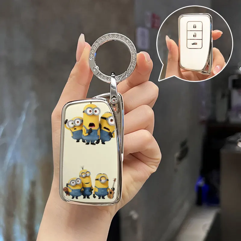 Для Lexus X IS RX ES GX LX LS UX GS 200 260 300 350 NX200 NX300 RX350 Чехол для автомобильного ключа Shell Minions Для Lexus X IS RX ES GX LX LS UX GS 200 260 300 350 NX200 NX300 RX350 Чехол для автомобильного ключа Shell Minions