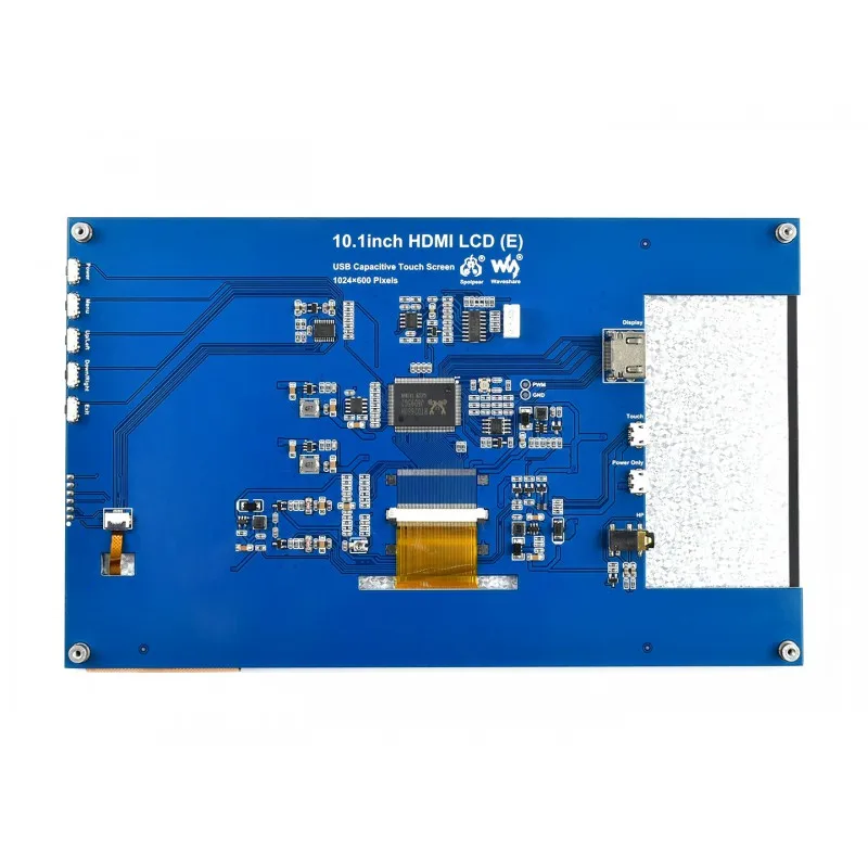 Écran tactile LCD (E), 10.1 pouces, 1024x600, HDMI, IPS, liaison optique, prend en charge Raspberry Pi, personnage Jetson, PC