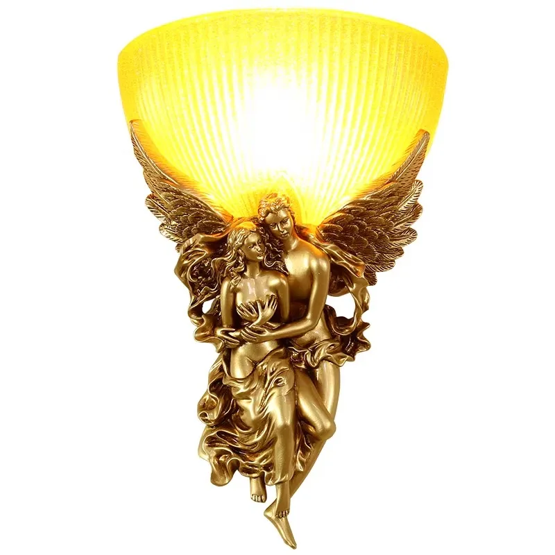 

Angel decorative European wall lamp living room background wall creative aisle staircase entrance American retro bedroom bedside