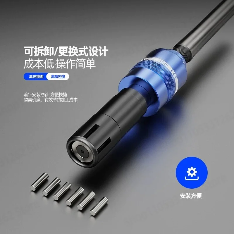Rotary Roller Burnishing Tool for Inner Diameter Hole Polishing with Straight Taper Shank