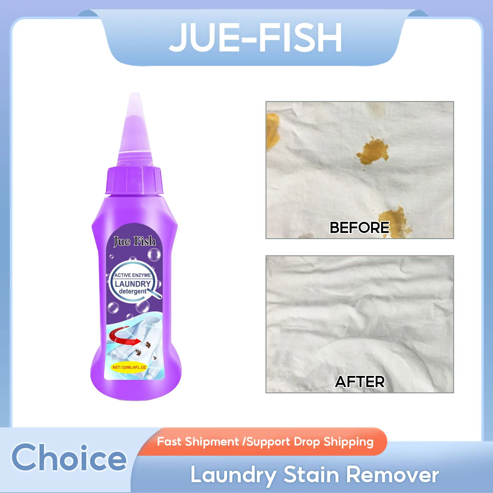 

Laundry Stain Remover Clothes Oil Dust Cleaner Underwear Laundry Degreaser Rust Decontamination Active Enzyme Clothing Detergent