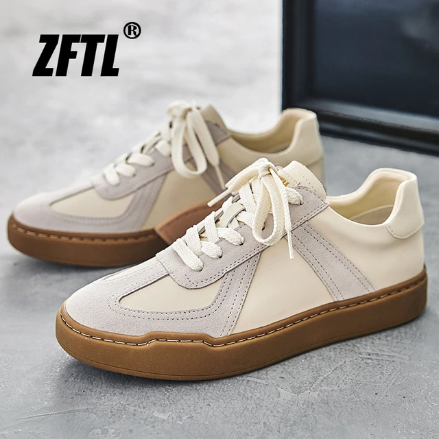 ZFTL Men s Casual shoes Genuine Leather Man low top couple shoes 2022 New Design style Leisure Lace up shoes AliExpress