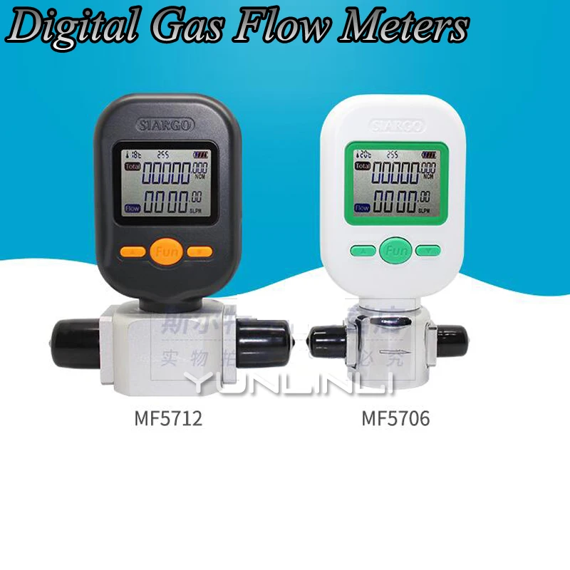 2026 0-10L/Min Digital Gas Flow Meters Gas Mass Flow Meters Compressed Air /Digital Display Meter MF5706-10