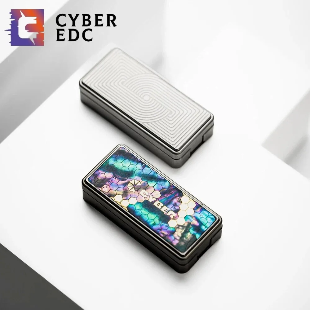 سايبر EDC تشوان ليو تململ المنزلق الميكانيكية الفولاذ المقاوم للصدأ دفع المنزلق لعبة لتخفيف الضغط ألعاب متململة الكبار التصميم الأصلي