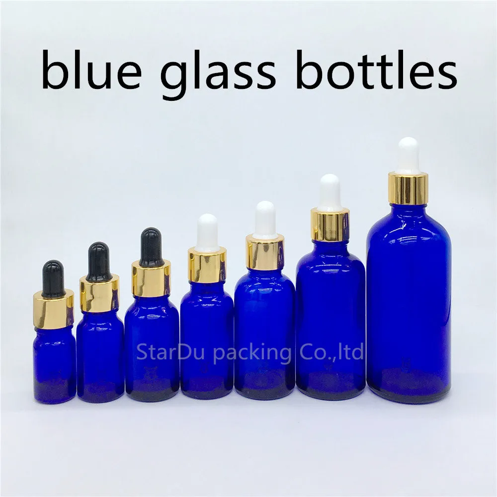 

5ml, 10ml,15ml,20ml,30ML,50ml,100ml BLUE Glass Bottle With Dropper Essential Oil Bottle ,blue Perfume Bottle 500pcs/lot