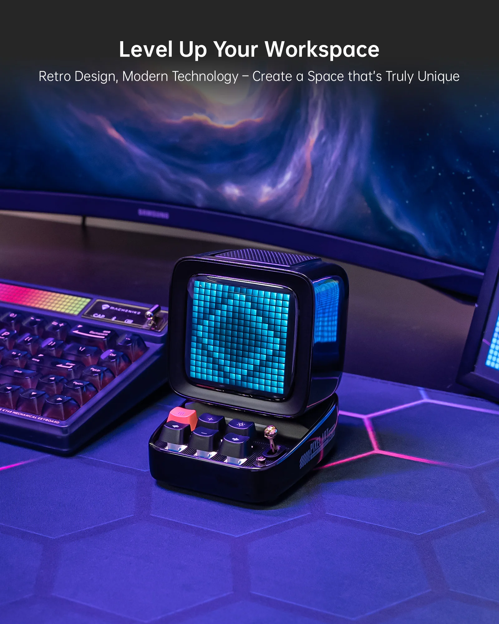 Divoom Ditoo-Pro Bluetooth Pixel Art Speaker & Alarm Clock