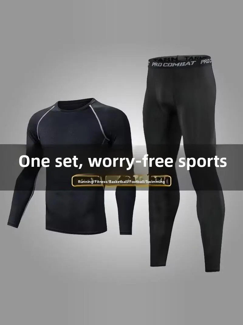 Men's Sportswear Set High Elasticity Basketball Fitness Clothes Quick Dry Running Training Gear Spring Summer New Arrival