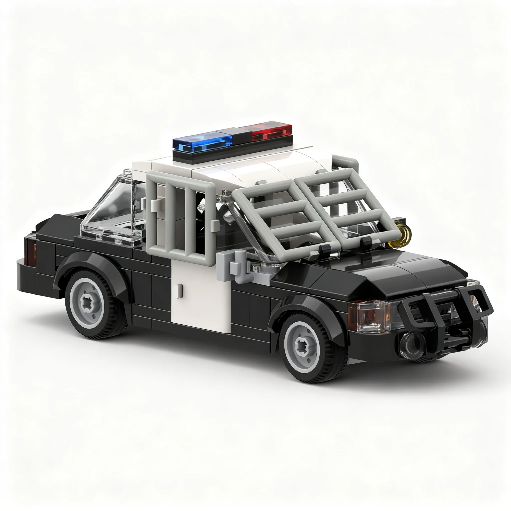 192pcs MOC City Police Fordes Crown Victoria Riot Model Christmas Gift Decorative Set Creative DIY Assembly Kit