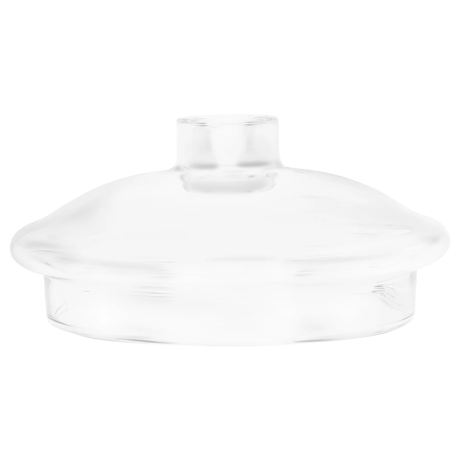 

Glass Tea Cup Lid Easy Clean Prevents Leaks Handle Design Home Party Camping Transparent Smooth Edge Long Term Use Glass