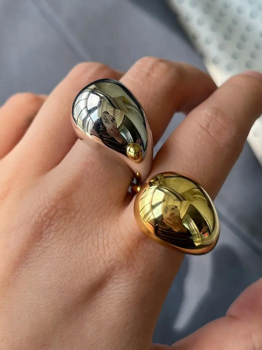 

Креативное серебряное кольцо в форме капли S925, открытое кольцо на палец для женщин, модный аксессуар, элегантное кольцо на указательный палец, уникальный стиль