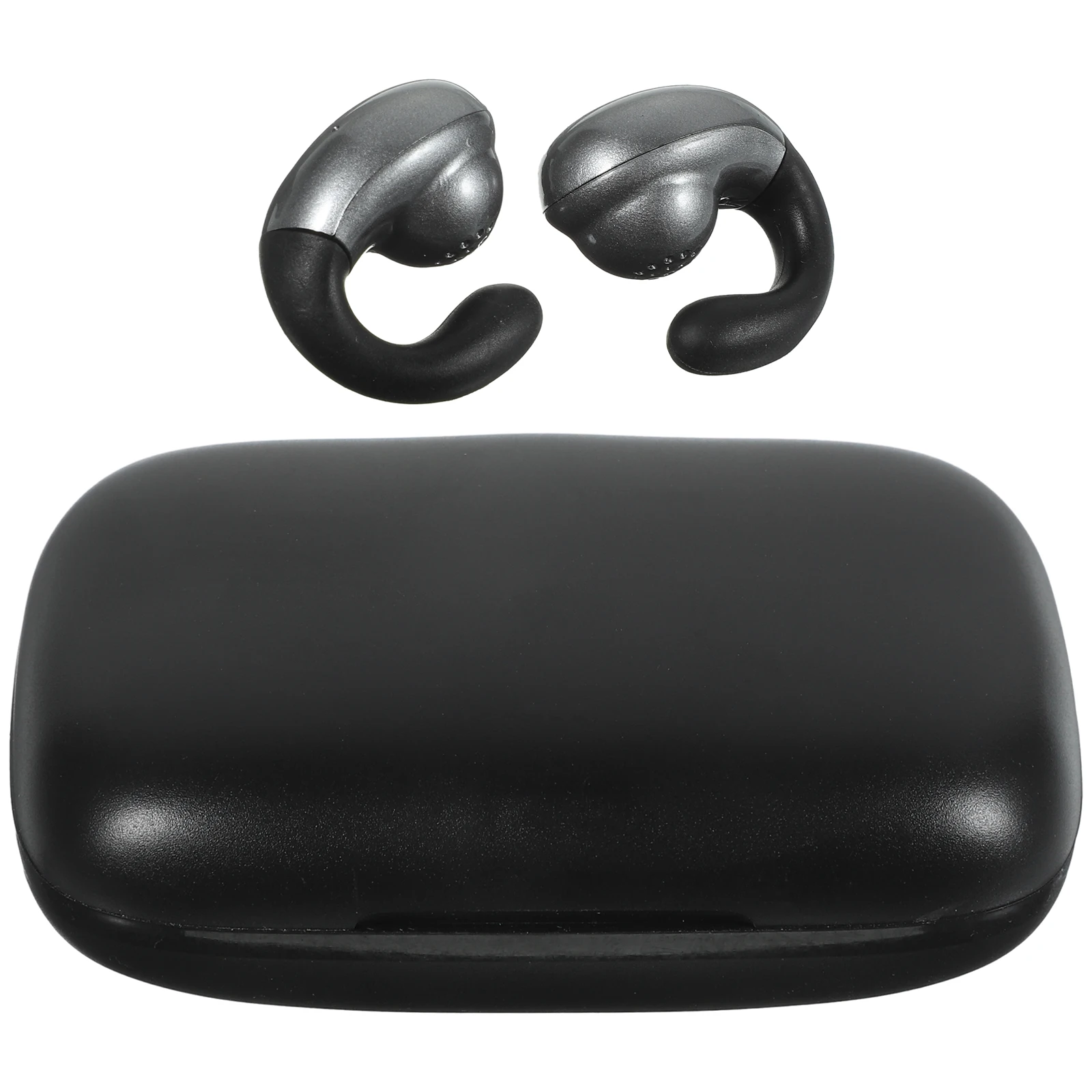 

Wireless Bone Conduction Headset Ear Hook Earphones Hifi Sound Charging Dock Long Life Outdoor Black