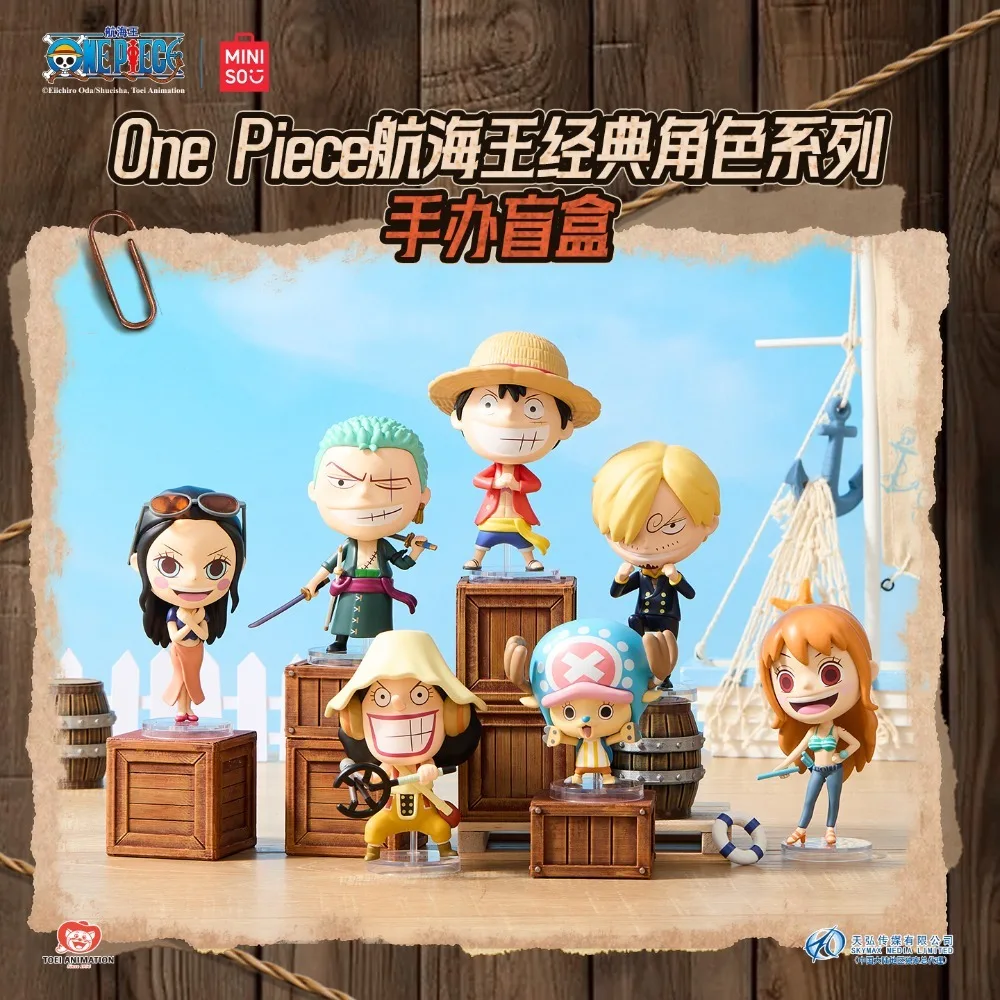 

Цельная натуральная классическая серия персонажей Луффи Зоро Нами, фигурка Санджи Робин Усопп, слепая коробка, украшение для дома, стола, подарки