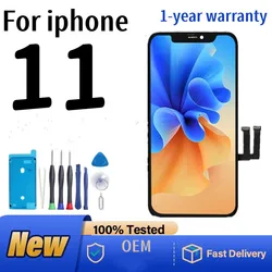 100% NEW OLED Screen For IPhone 11  Display Screen With 3D Touch Assembly  for iPhone 11 OEM Replacement Screen Display