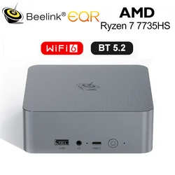 Beelink Ryzen 5 6600H R7 7735HS EQR6 Мини-ПК AMD DDR4 16 ГБ ОЗУ 500 ГБ 24 ГБ 1T SSD WiFi6 4K HD Настольный компьютер VS SER5 Pro 5800H