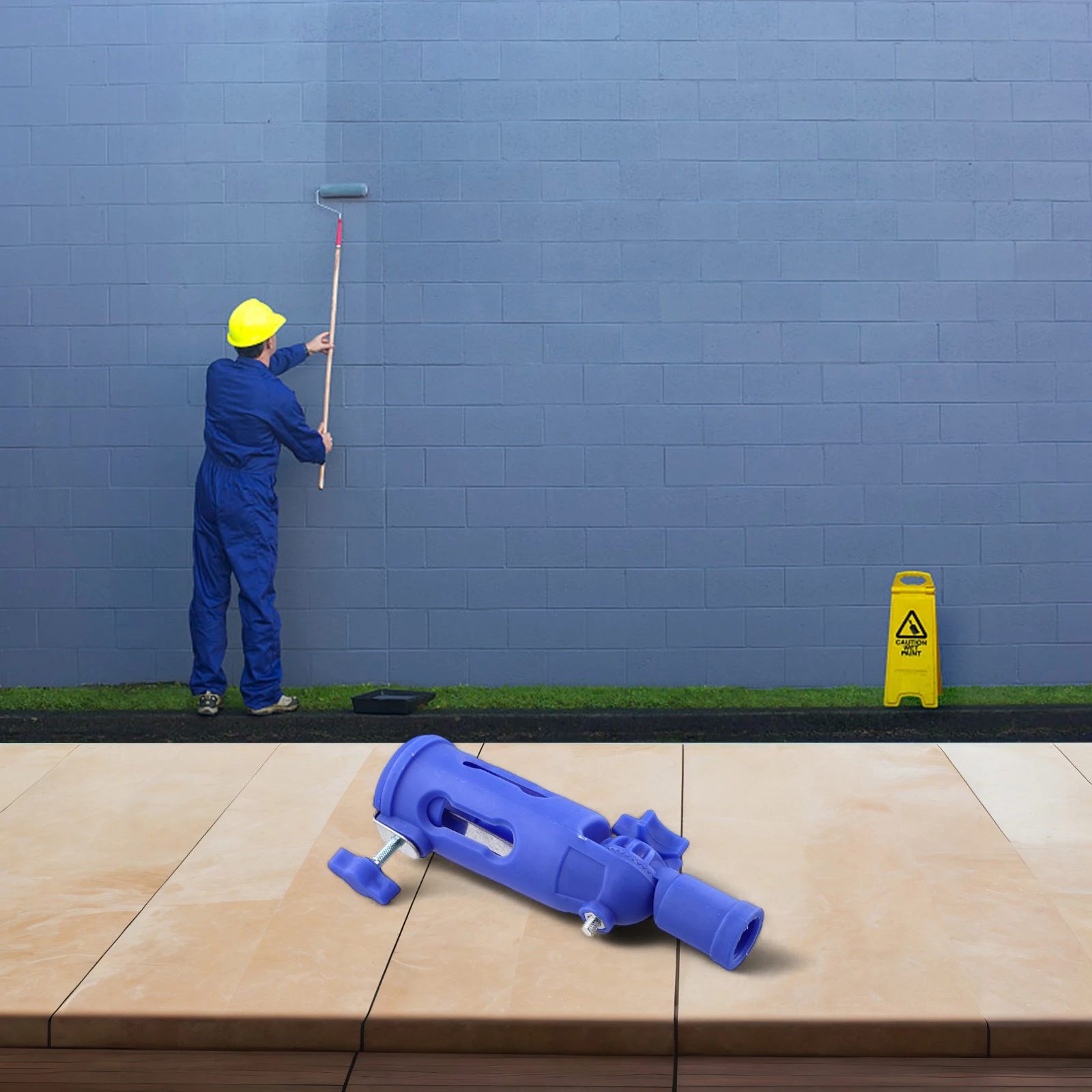 

For Paint Roller Brush Holder Extension Paint Brush Holder Home Improvement 160° Rotation Fits Most Brush Sizes