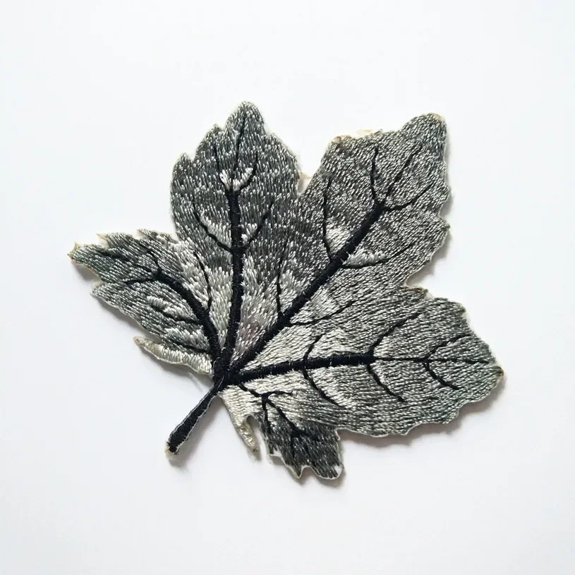 Embroidered Cloth Patch DIY Stickers Maple Leaf Adhesive Cloth Tape Clothing Accessories Bag Accessories Patch Iron on Patches