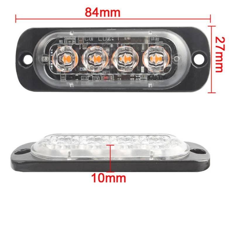 Автомобильный аварийный маячок, 16 светодисветильник Дов, 12 В, предупреждасветильник свет, стробоскосветильник, аварисветильник свет, s-вссветильник, автомобильные стробоскопы, 12 В