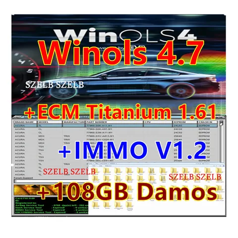 Версия Winols 4.7 с полной активацией +108 ГБ Damos + ECM TITANIUM 1.61 + 26100 драйверов + инструмент IMMO SERVICE 1.2 + бесплатная установка + видеоинструкция